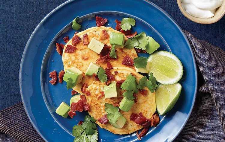 Panquecas de Milho com Cheddar-jalapeno