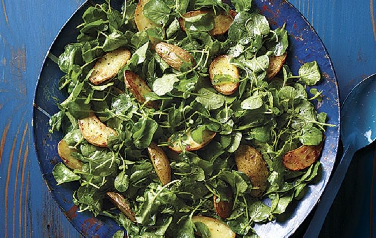 Salada Quente de Batata e Agrião