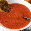 Sopa de Tomate e Pimenta Vermelha Assada