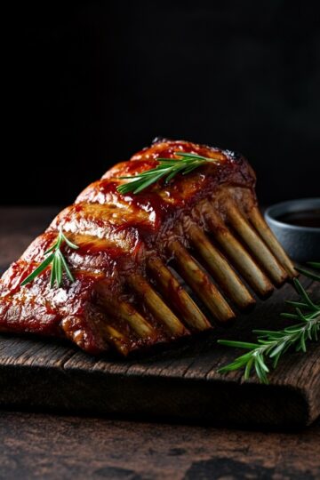 Costelinha Assada ao Barbecue no Forno