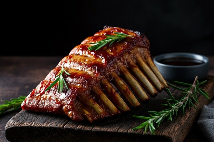 Costelinha Assada ao Barbecue no Forno