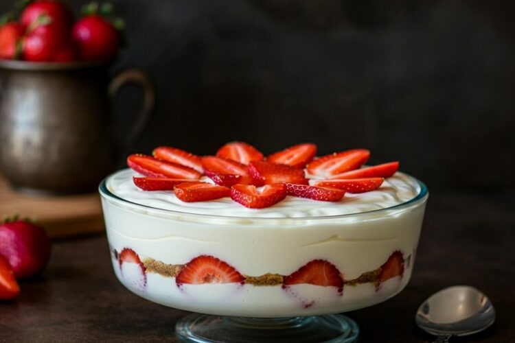 Pavê de Leite Ninho com Morango