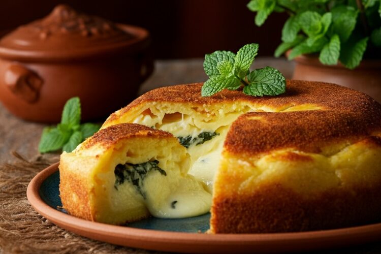 Quibe Assado Recheado com Queijo e Hortelã